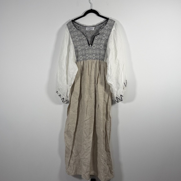 NWOT Ninaleuca Adelina natural dress - Picture 4 of 9